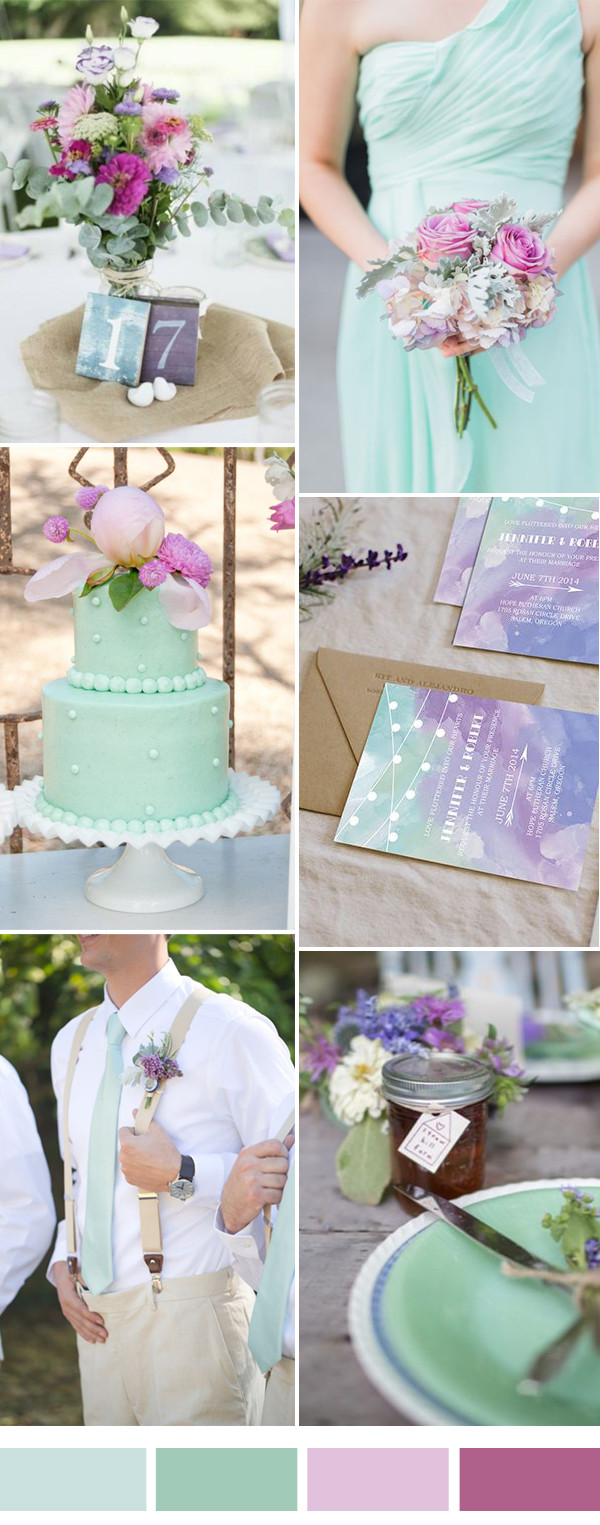 Mint Wedding Colors
 Mint Wedding Color bination Ideas for 2017 Spring and