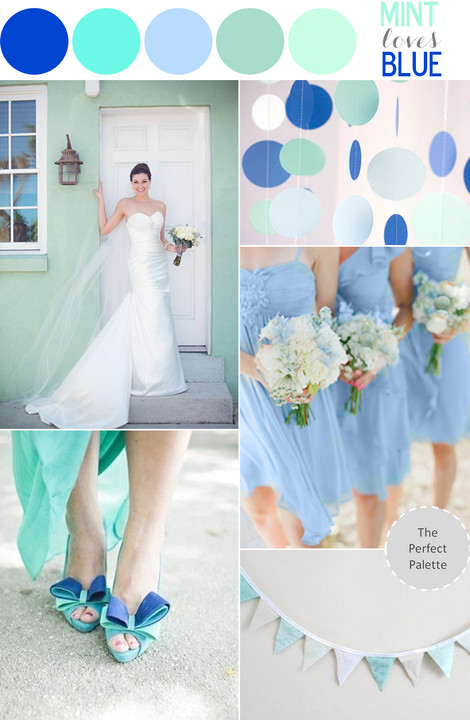 Mint Wedding Colors
 Color Story Mint Loves Blue