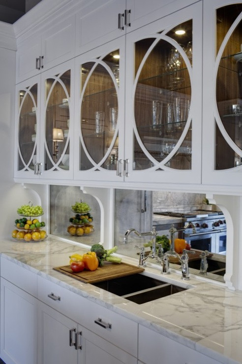 Mirrored Kitchen Backsplashes
 Mirrored Kitchen Backsplash Contemporary kitchen Airoom