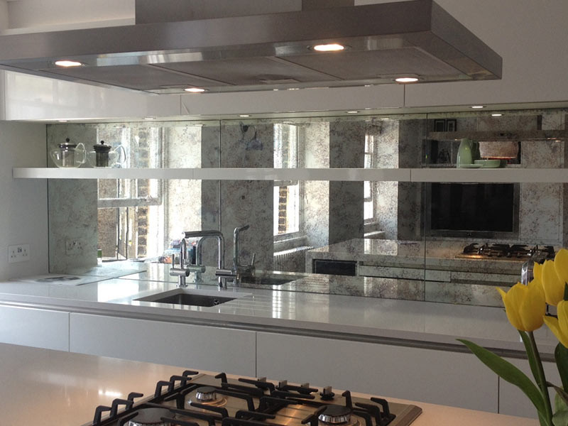 Mirrored Kitchen Backsplashes
 Mirrored Backsplash in New York & New Jersey