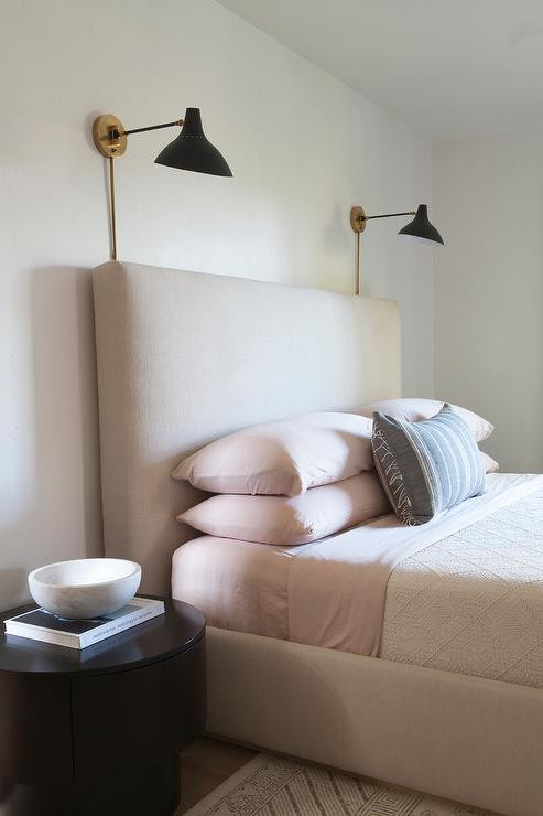 Modern Bedroom Sconces
 Beige and Pink Bedroom Design Modern Bedroom