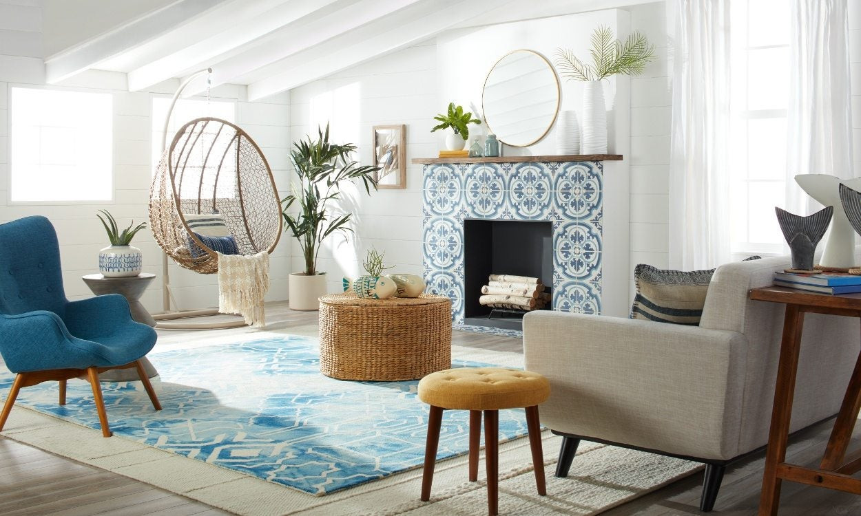 Modern Coastal Living Room
 Fresh & Modern Beach House Decorating Ideas Overstock