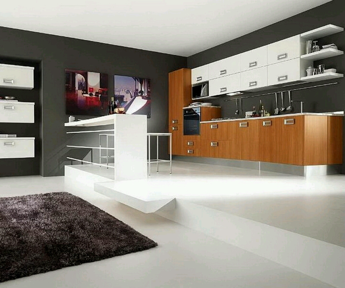 Modern Kitchen Design Ideas
 New home designs latest Ultra modern kitchen designs ideas