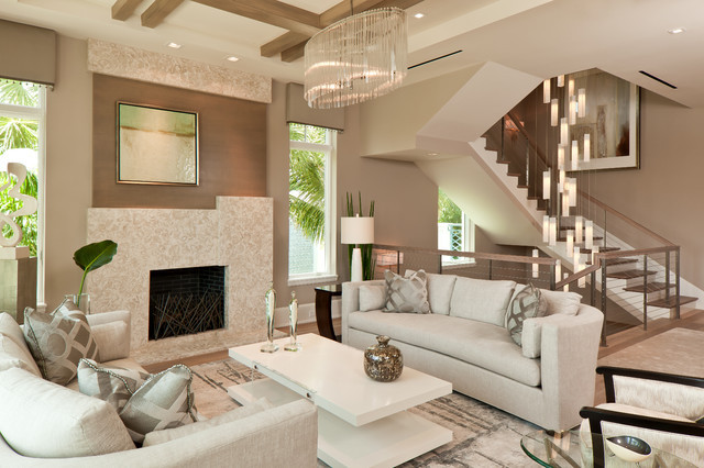 Modern Living Room Chandeliers
 Tanzania Chandelier Contemporary Living Room Stairwell