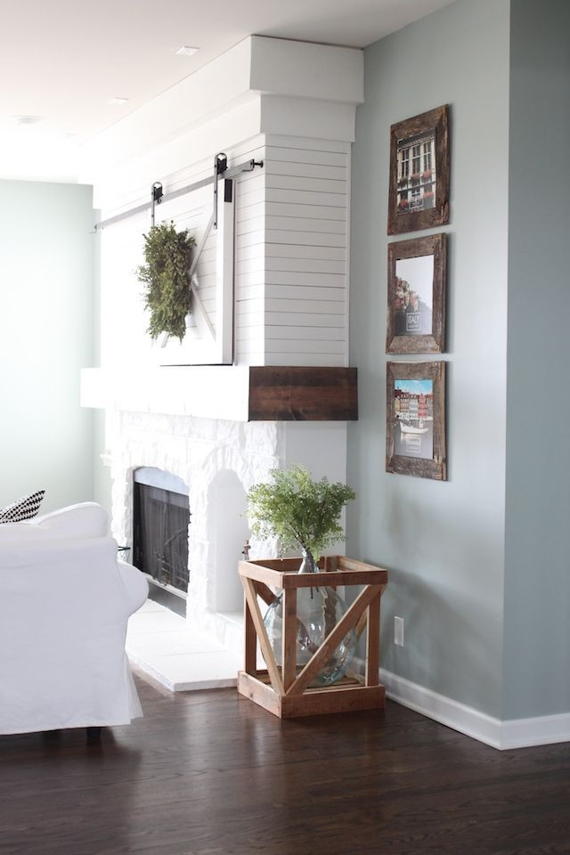 Modern Living Room Paint Colours
 Farmhouse living room sherwin williams silver mist