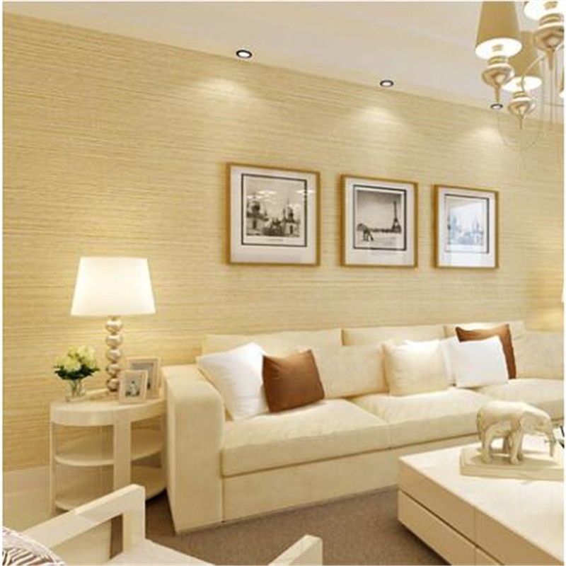 Modern Living Room Wallpaper
 beibehang New striped wallpaper bedroom pure color plain