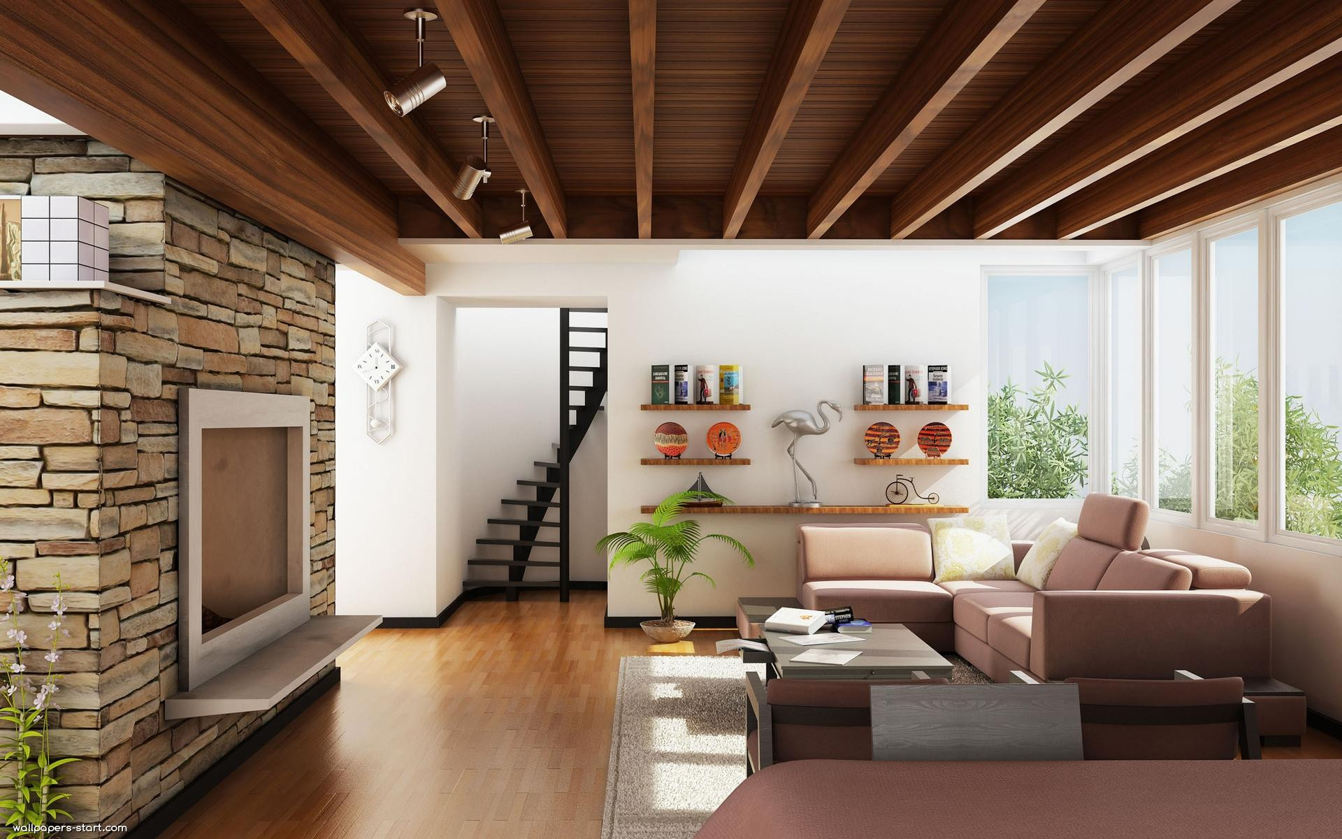 Modern Living Room Wallpaper
 Wallpapers for Living Room Design Ideas in UK