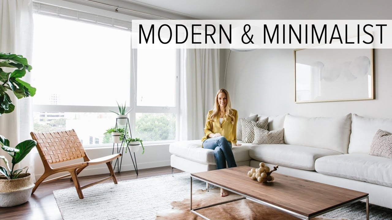 Modern Minimalist Living Room
 APARTMENT TOUR