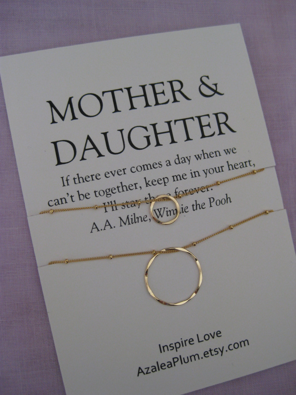 Moms Birthday Gift Ideas
 Mom MOTHER Daughter Jewelry 50th birthday Gift by AzaleaPlum