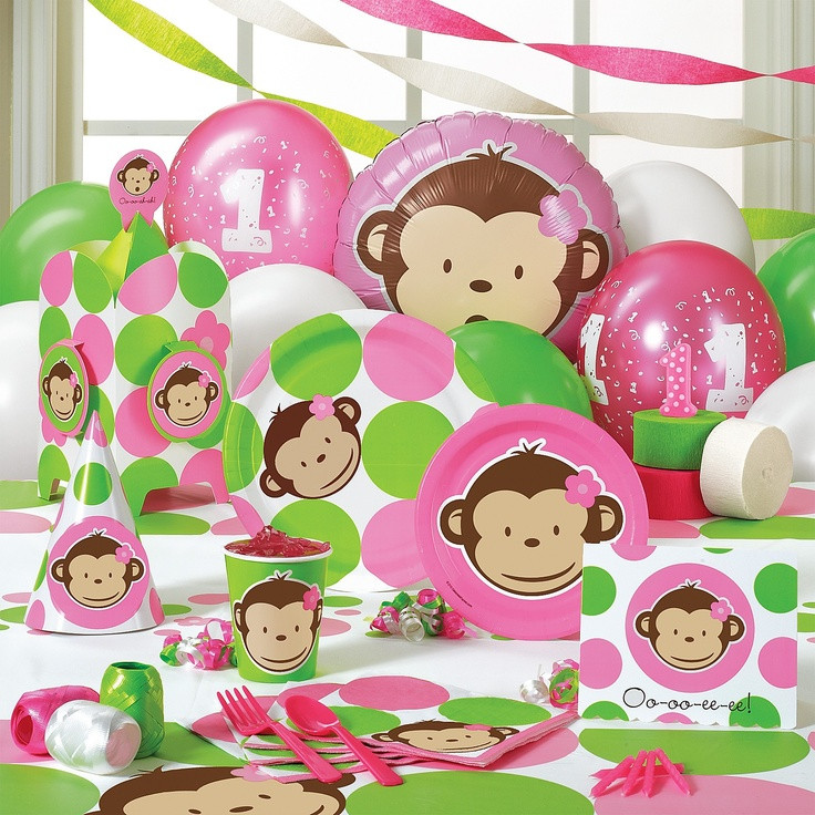 Monkey Birthday Decorations
 20 best Mod Monkey birthday party images on Pinterest