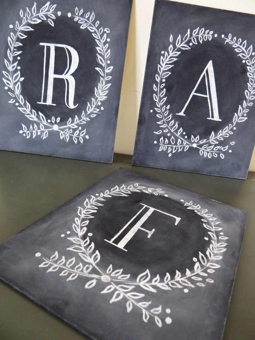 Monogrammed Wedding Gifts
 Custom Monogram Chalkboard Monogrammed Christmas Gift