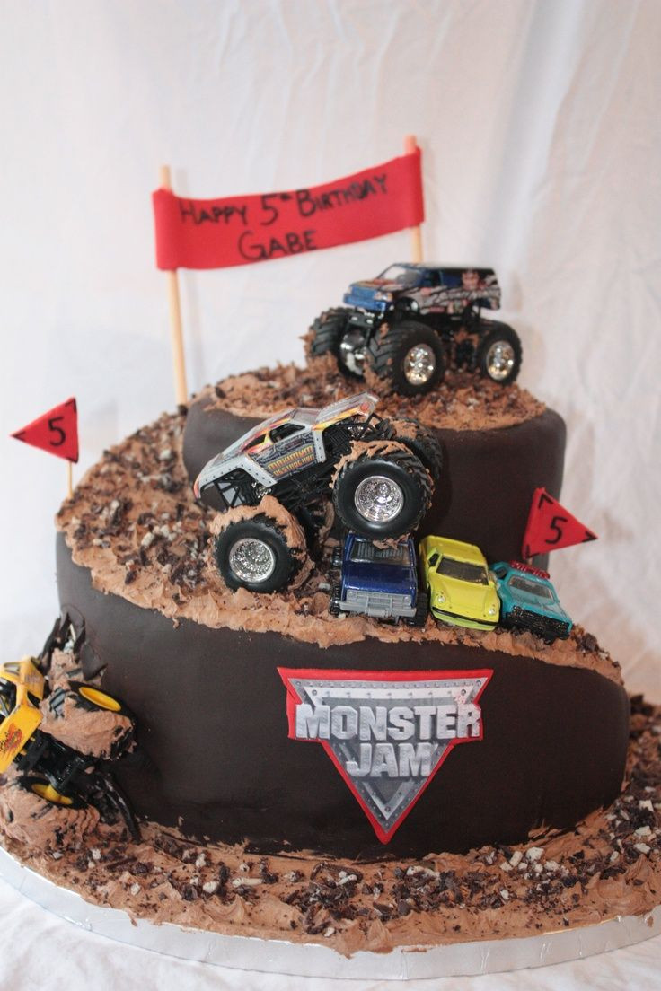 Monster Truck Birthday Cakes
 25 bästa Monster truck birthday cake idéerna på Pinterest