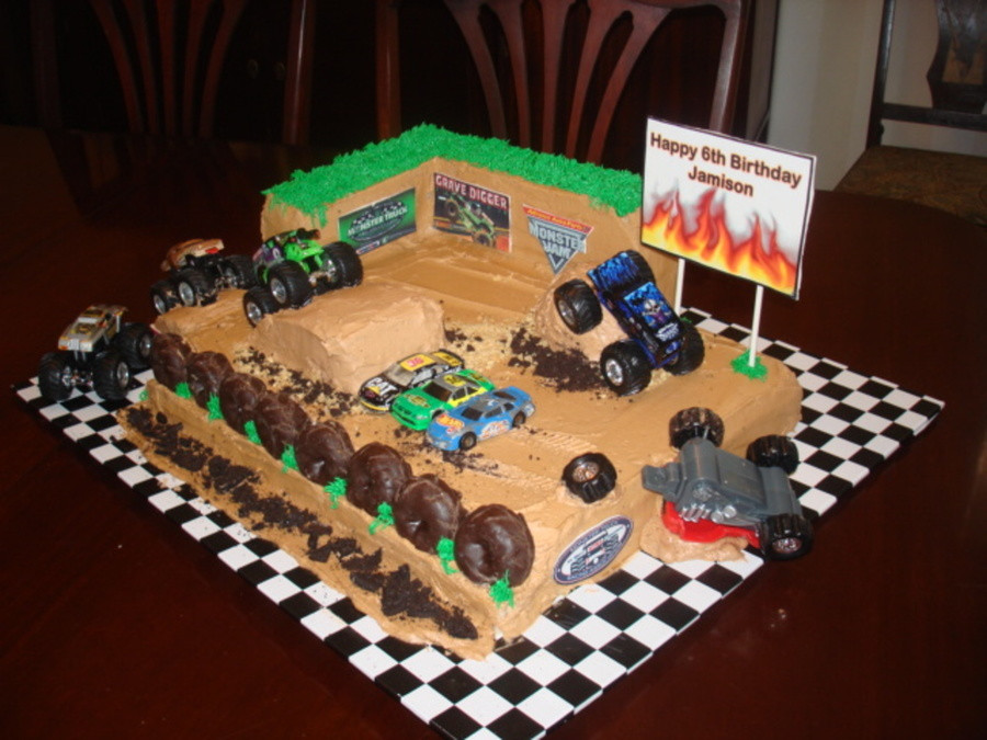 Monster Truck Birthday Cakes
 Monster Truck Rally Birthday Cake CakeCentral