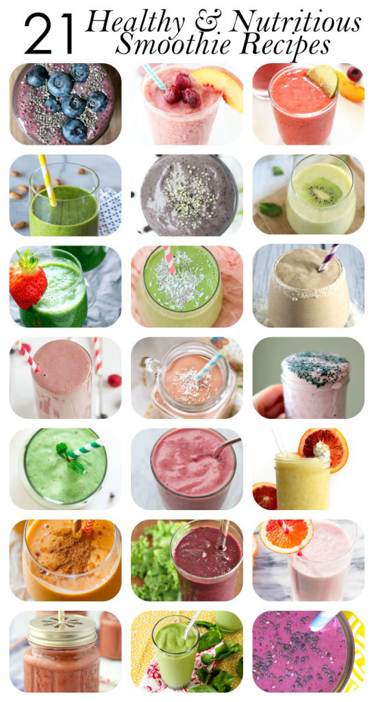 Morning Smoothie Recipes
 21 Healthy Smoothie Recipes for breakfast energy and