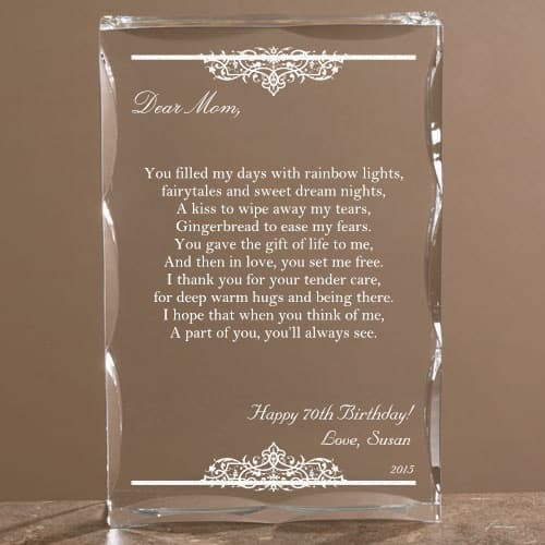 Mother 70Th Birthday Gift Ideas
 70th Birthday Gift Ideas for Mom Top 20 Gifts for