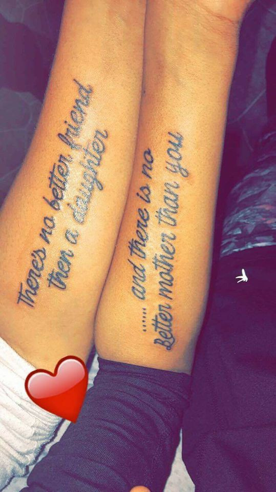 Mother Daughter Quote Tattoos
 40 Amazing Mother Daughter Tattoos Ideas To Show Your