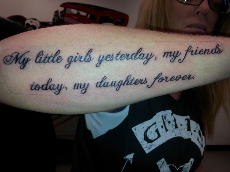 Mother Daughter Quote Tattoos
 Father Daughter Tattoo Quotes QuotesGram