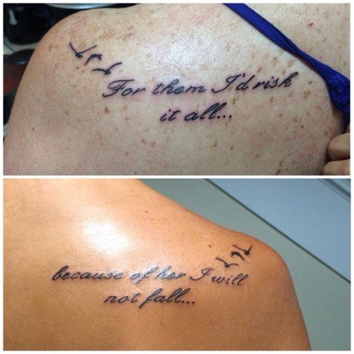 Mother Daughter Quote Tattoos
 60 Mother Daughter Tattoos