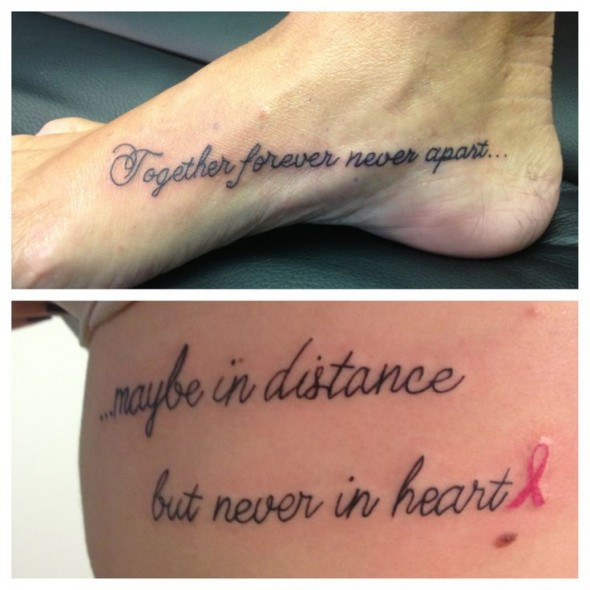 Mother Daughter Quote Tattoos
 Mother Daughter Tattoo Quotes QuotesGram