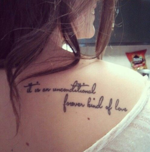 Mother Daughter Quotes For Tattoos
 Cute shoulder tattoo Mother daughter quote