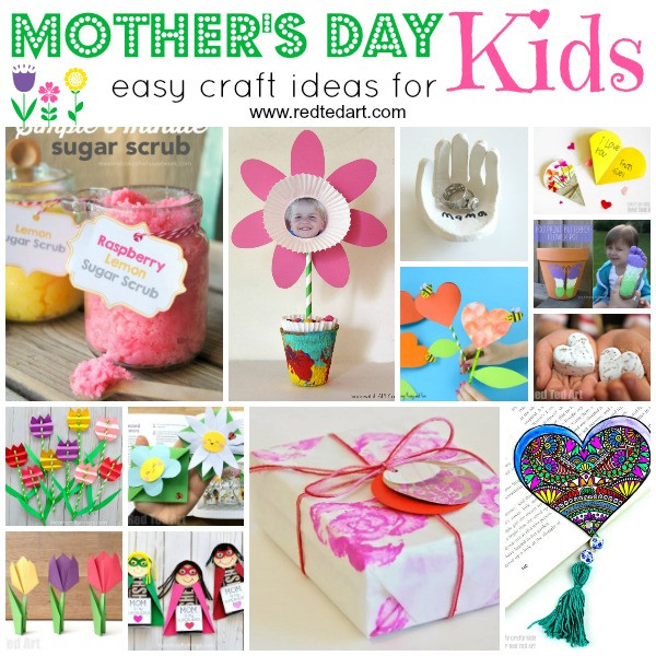 Mother Days Gift Ideas To Make
 Easy Mother s Day Crafts for Kids to Make Red Ted Art