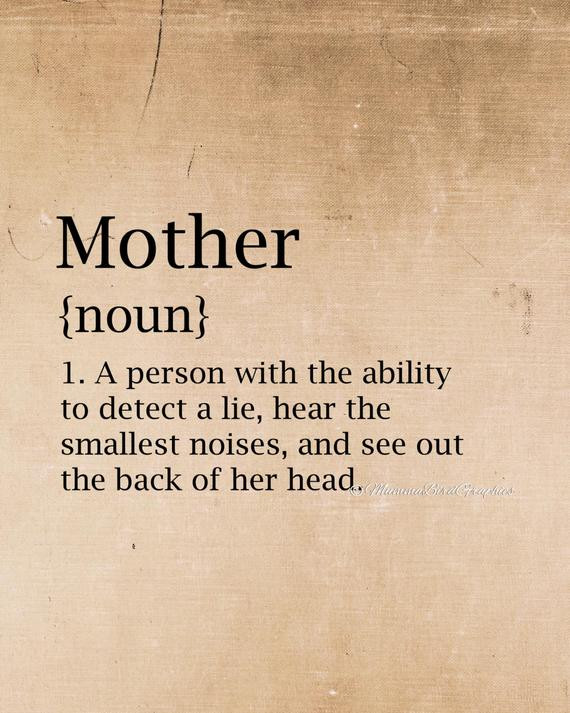 Mother Definition Quote
 Items similar to Vintage Mother Dictionary meaning