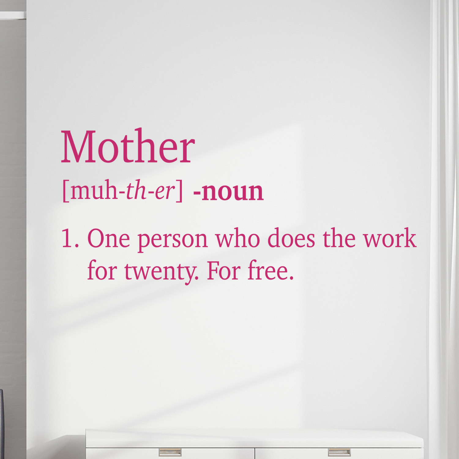 Mother Definition Quote
 Mother Definition Vinyl Wall Decal Quote