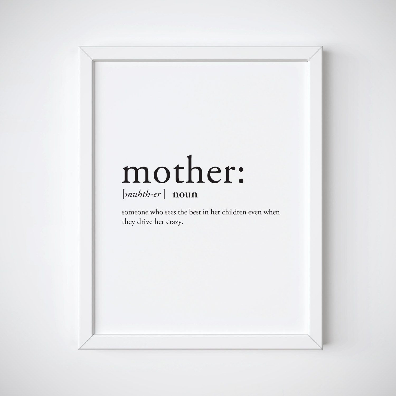 Mother Definition Quote
 Mother Print Definition Print Dictionary Print