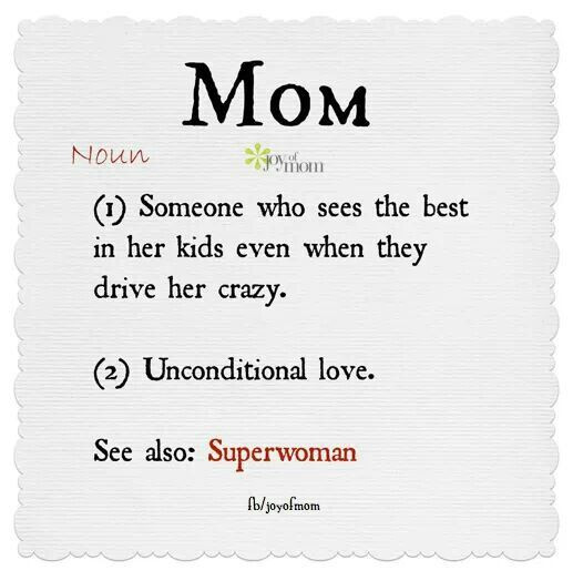 Mother Definition Quote
 SUPER MOM Quotes Pinterest