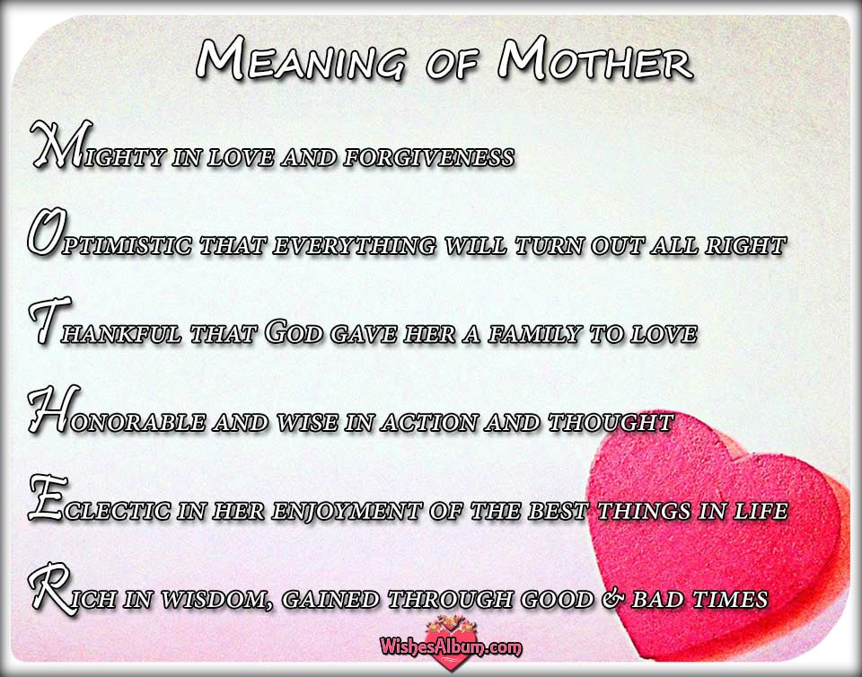 Mother Definition Quote
 Sweet Mother s Day Messages For Sweet Mothers