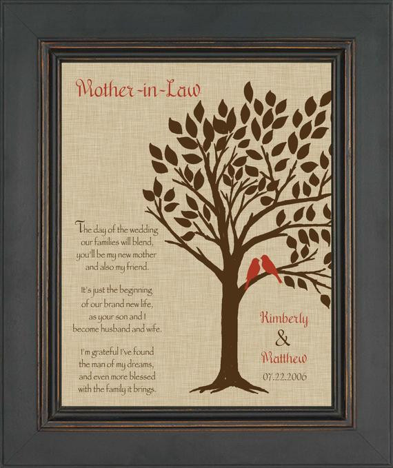 Mother In Law Gift Ideas For Wedding
 Wedding Gift for Mother In Law Future Mom In Law Gift