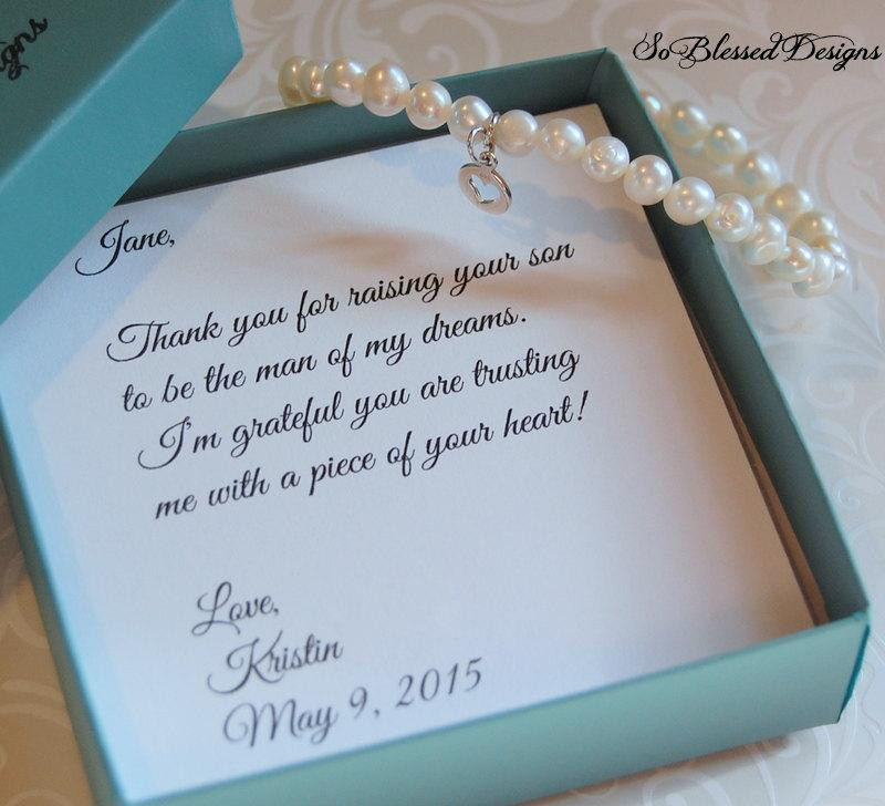 Mother In Law Gift Ideas For Wedding
 Mother The Groom Bracelet Mother Bride Bracelet