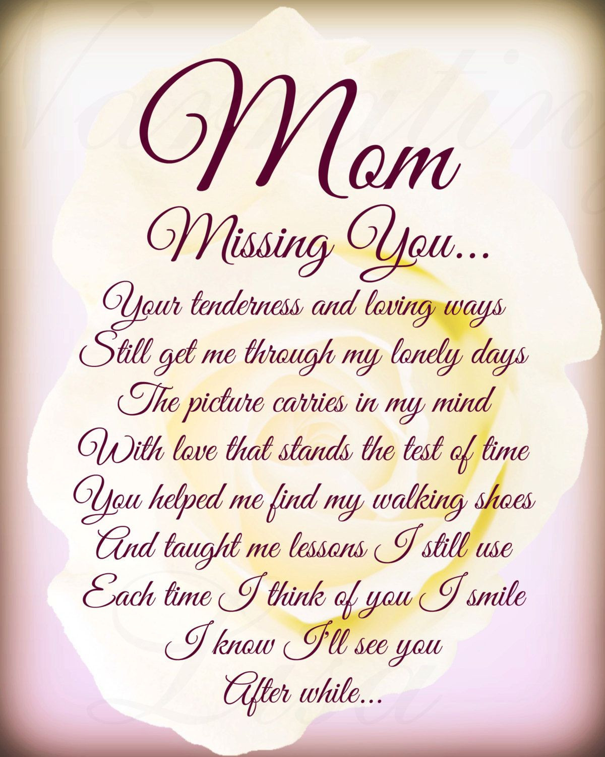 Mother Memorial Quotes
 mum memorial poem