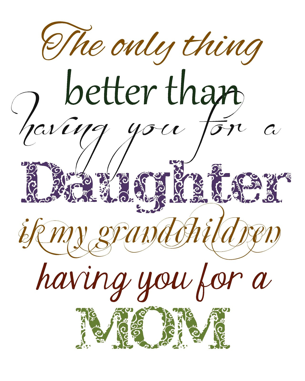 Mother Quotes To Daughter
 Full of Great Ideas Christmas in September Free