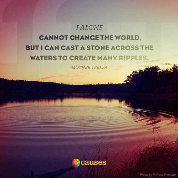 Mother Teresa Ripple Quote
 Mother teresa Mother teresa quotes and Stones on Pinterest