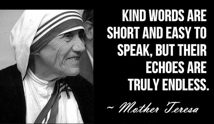 Mother Theresa Quote
 BLESSED TERESA OF CALCUTTA