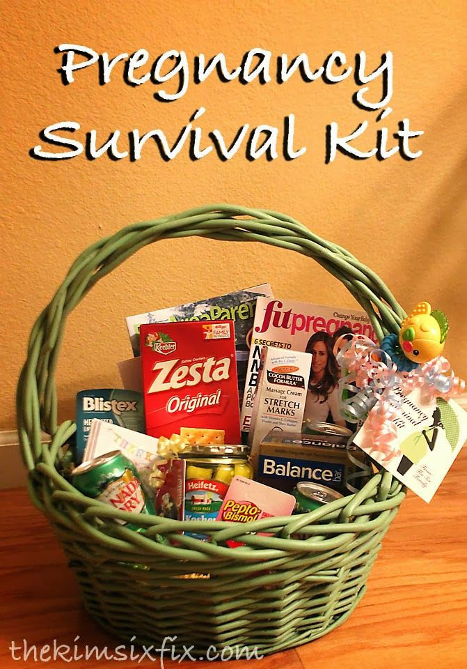 Mother To Be Gift Ideas
 Pregnancy Survival Kit Mom to be Gift Basket