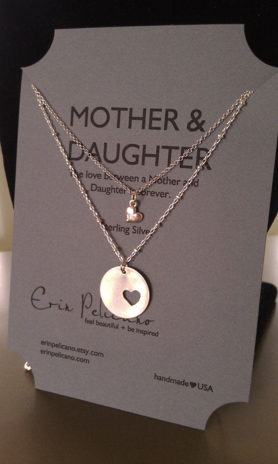 Mother To Daughter Wedding Gift Ideas
 Mother Daughter Necklace Set Mothers Necklace Mother of