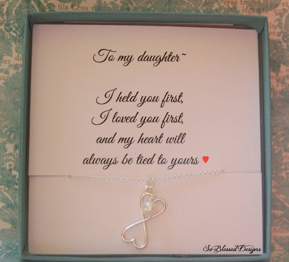 Mother To Daughter Wedding Gift Ideas
 For my DAUGHTER necklace to daughter from Mom