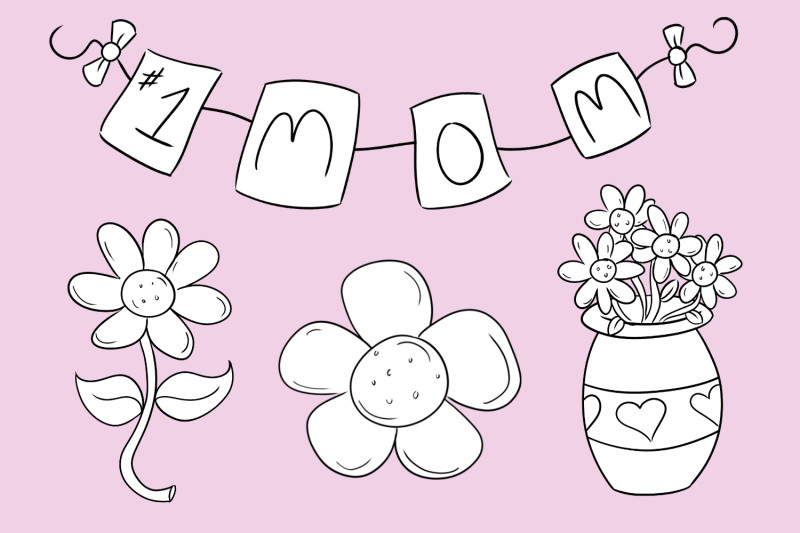 Mother'S Day Cupcakes
 Mother s Day Digital Stamps By Keepin It Kawaii
