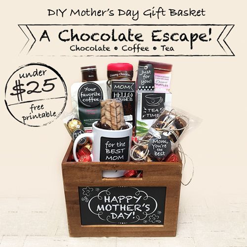 Mother'S Day Gift Basket Ideas Diy
 DIY Mother’s Day Gift Basket – A Chocolate Escape Under