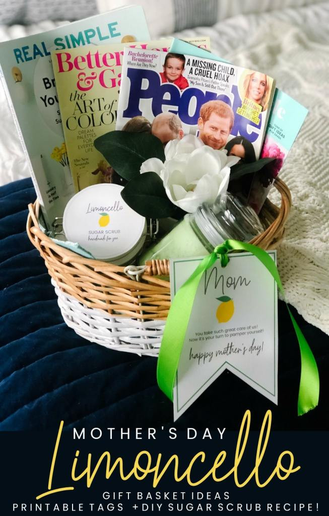Mother'S Day Gift Basket Ideas Diy
 Mother s Day Gift Basket Printable Tags DIY Limoncello