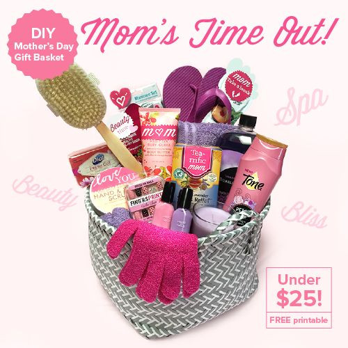 Mother'S Day Gift Basket Ideas Diy
 DIY Mother’s Day Gift Basket – Mom’s Time Out Under $25