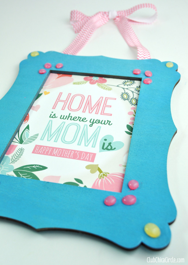 Mother'S Day Gift Ideas Homemade
 Mother s Day Frame with Homemade Enamel Dots Free