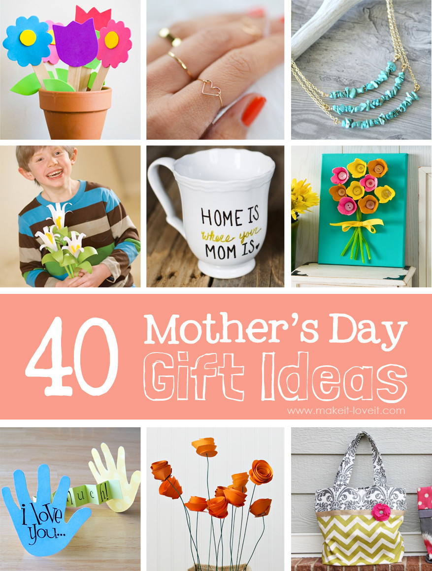 Mothers Day Homemade Gift Ideas
 40 Homemade Mother s Day Gift Ideas