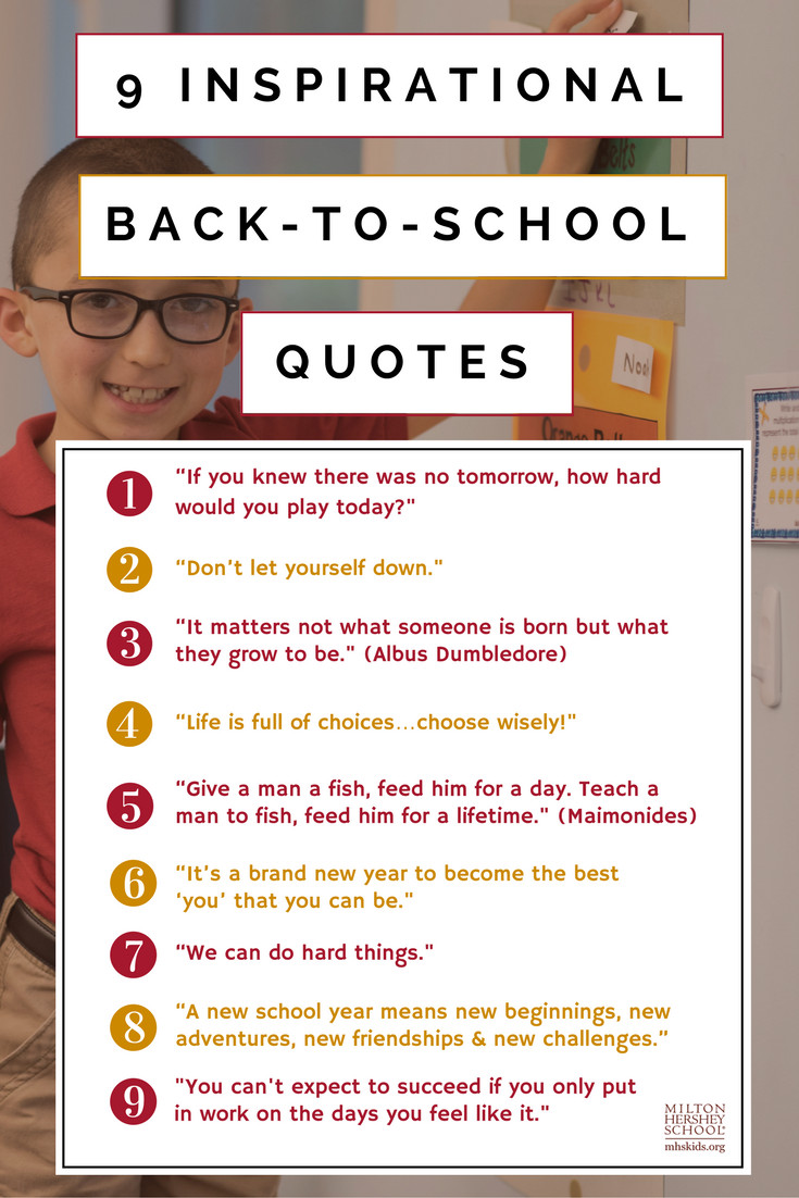 Motivational Quotes For School
 9 Back to School Mottos That Motivate Students and
