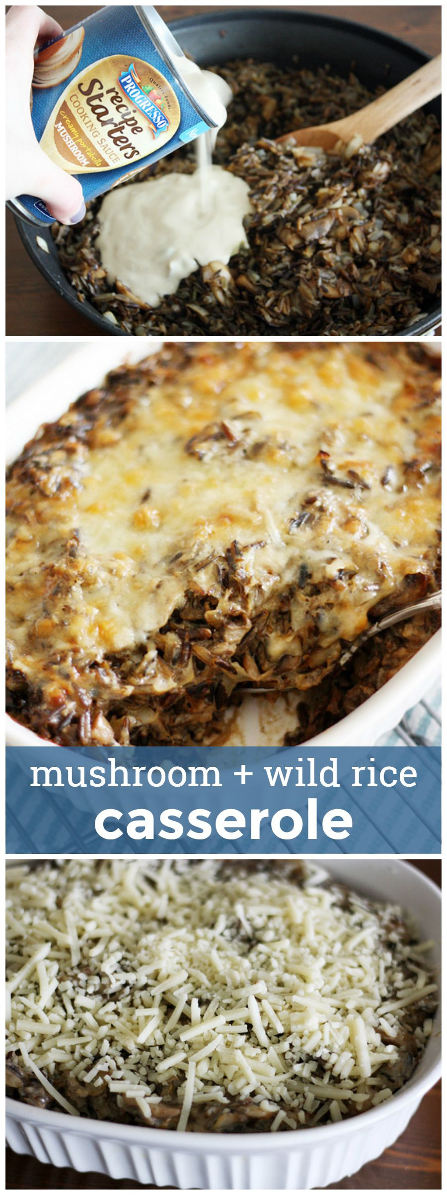Mushroom Rice Casserole
 Mushroom and Wild Rice Casserole