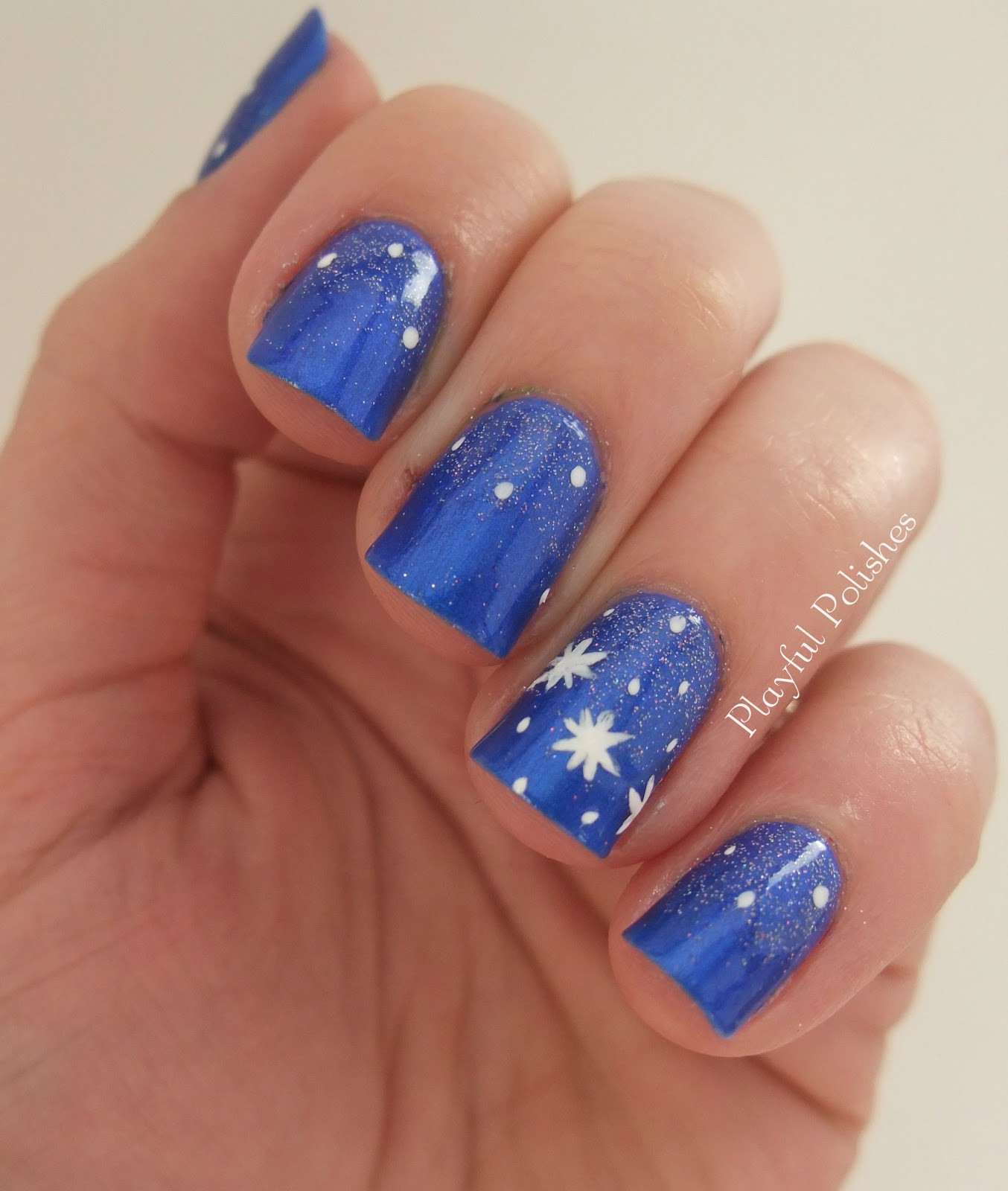 Nail Colors For January
 Playful Polishes JANUARY NAIL ART CHALLENGE DAY 16