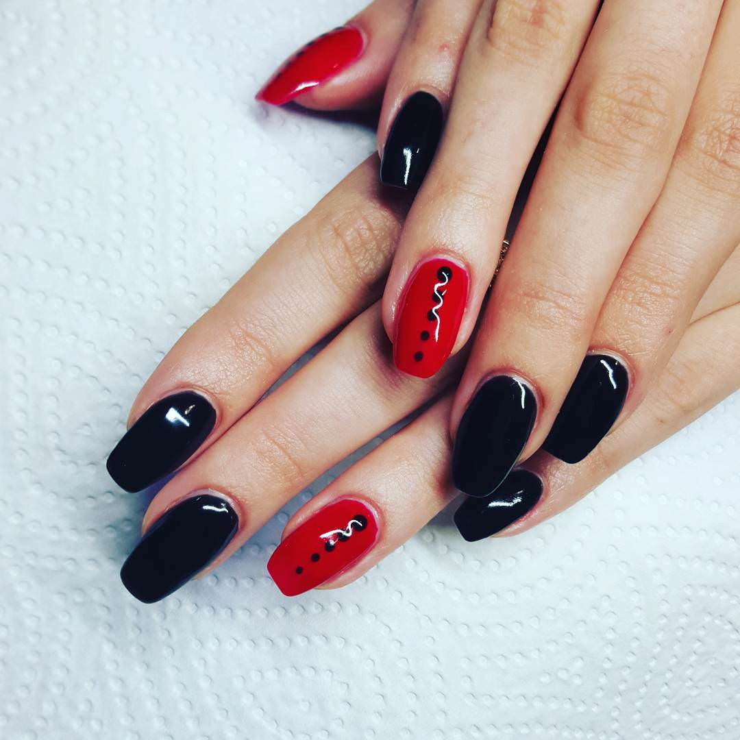 Nail Designs Black And Red
 21 Black and Red Nail Art Designs Ideas