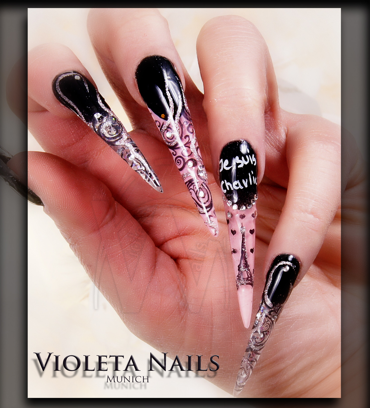 Nail Designs For Stiletto Nails
 Stiletto Nails acrylic and gel Nail designs TOP 10